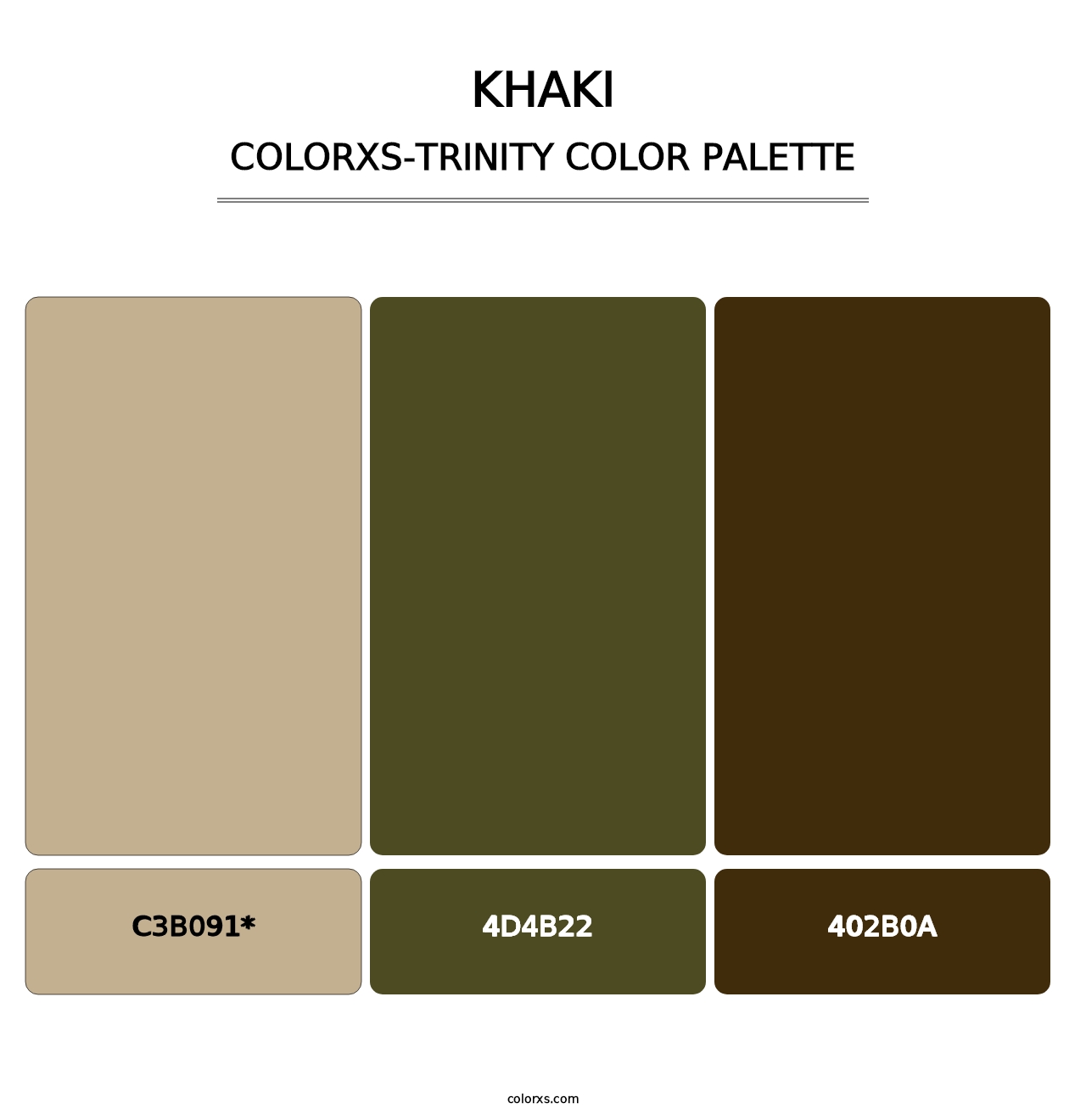 Khaki - Colorxs Trinity Palette