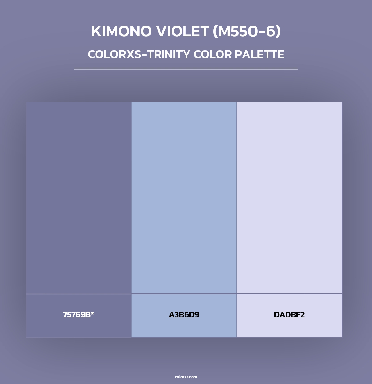 Kimono Violet (M550-6) - Colorxs Trinity Palette