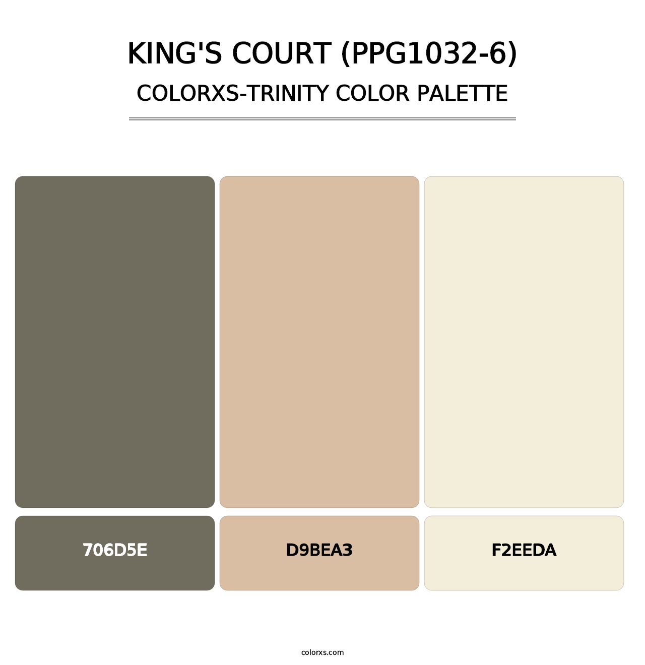 King's Court (PPG1032-6) - Colorxs Trinity Palette