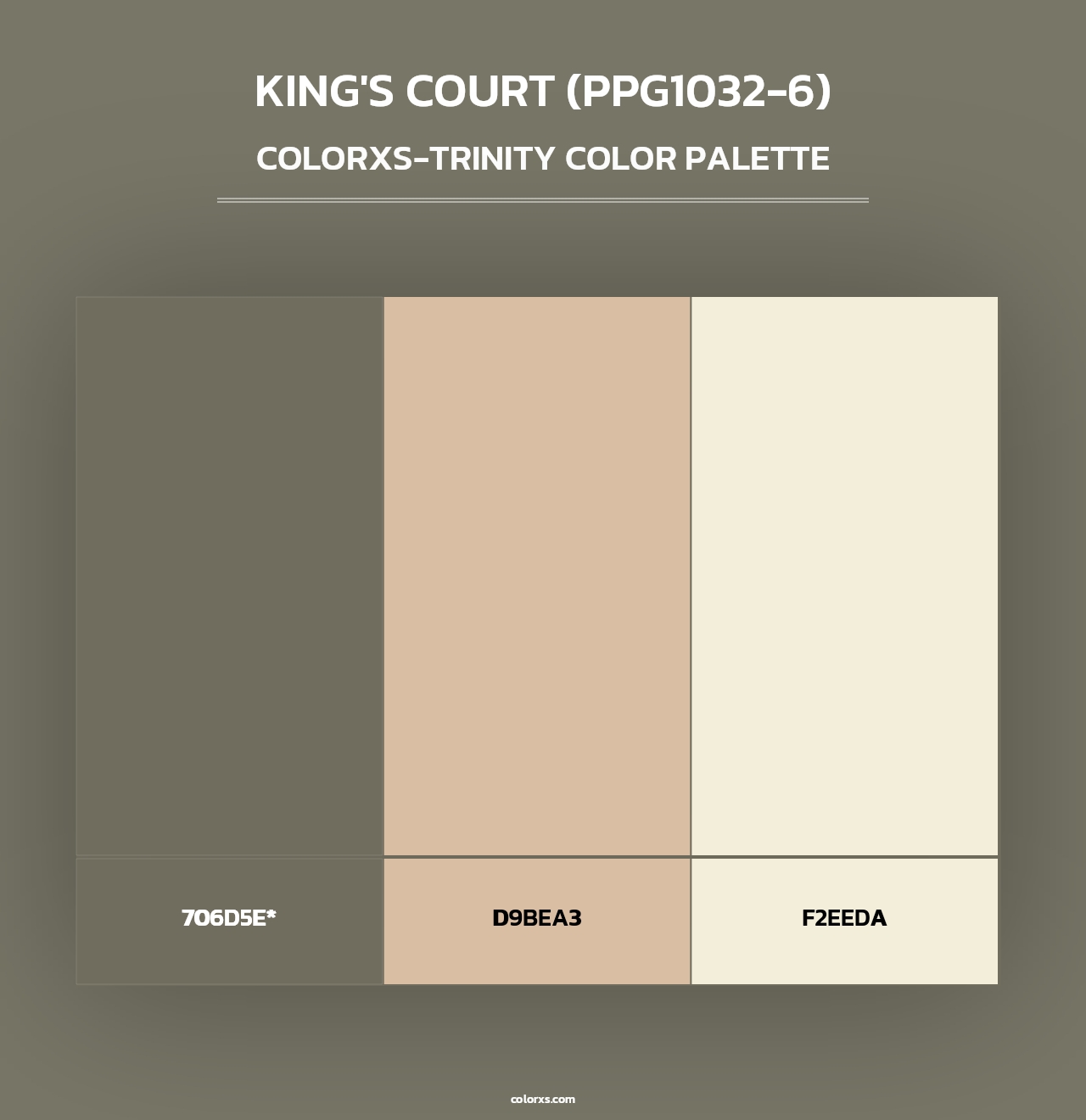 King's Court (PPG1032-6) - Colorxs Trinity Palette