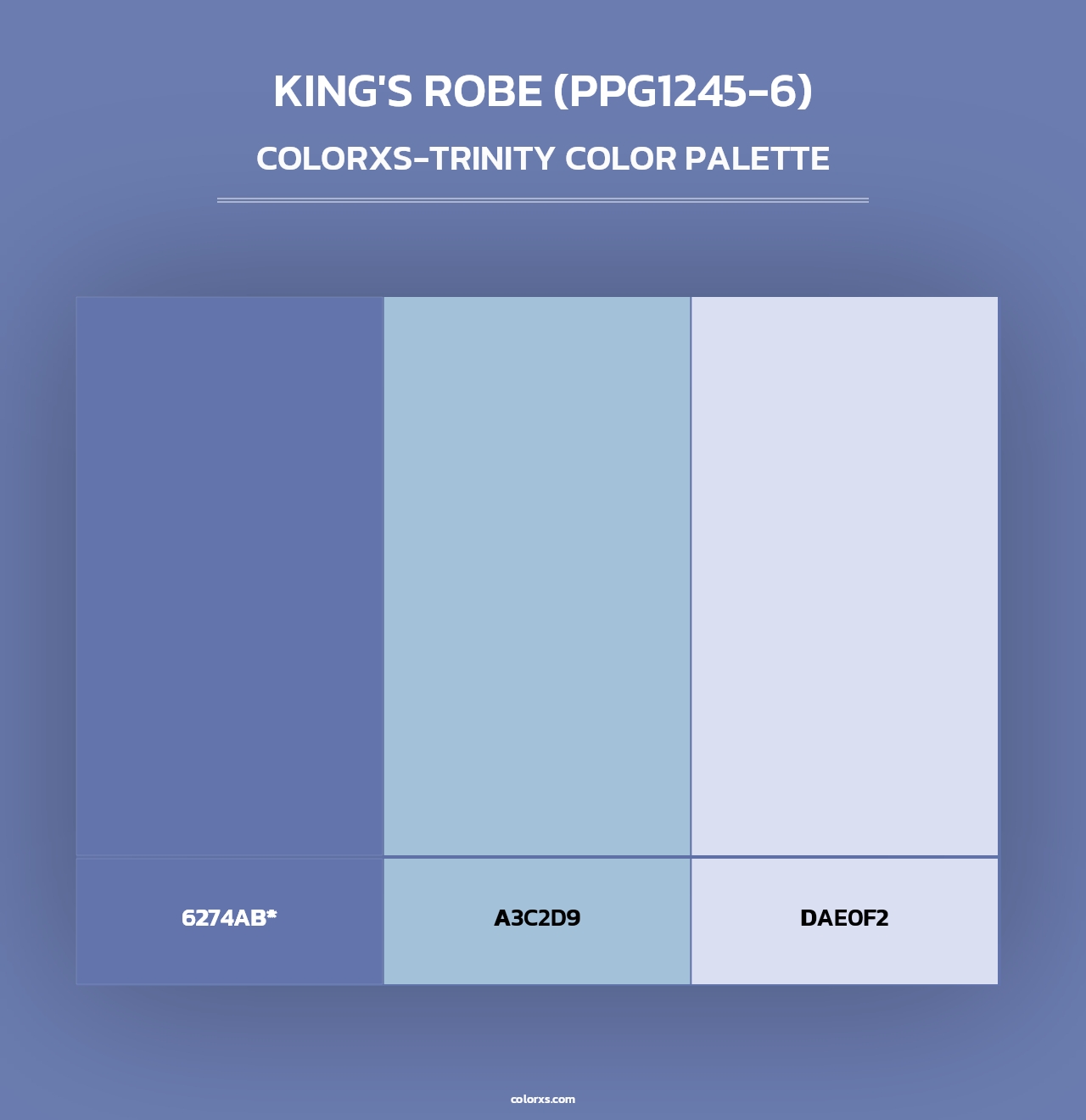 King's Robe (PPG1245-6) - Colorxs Trinity Palette