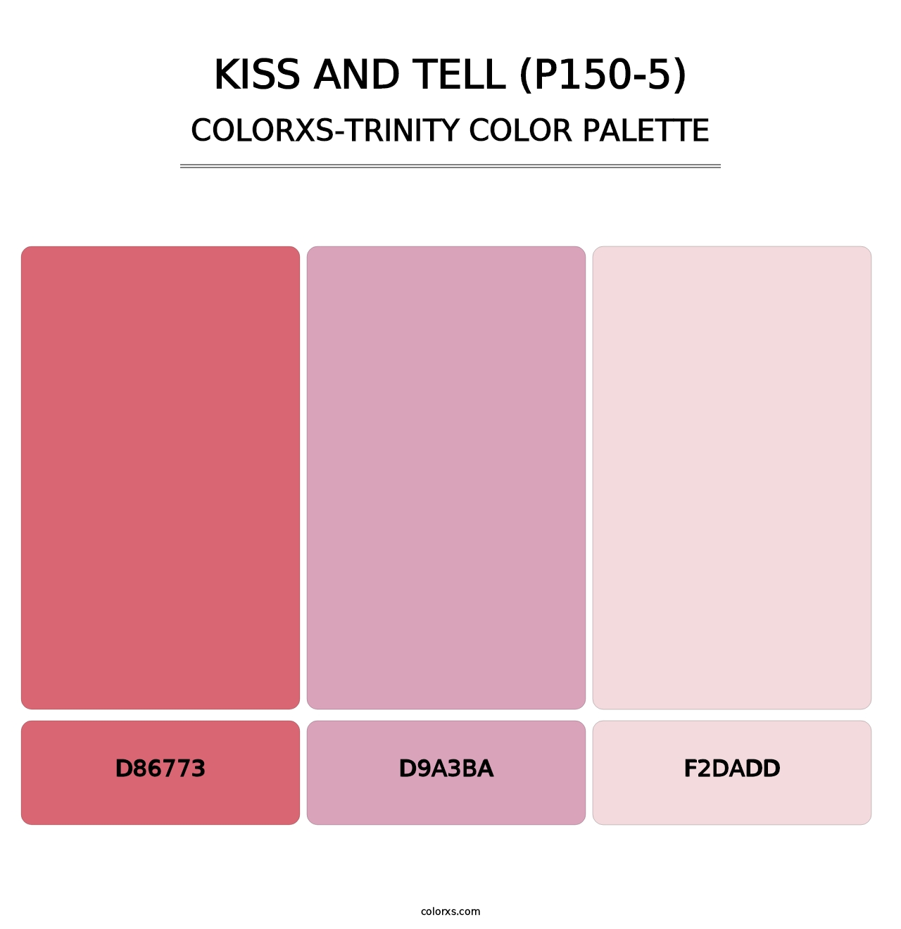 Kiss And Tell (P150-5) - Colorxs Trinity Palette