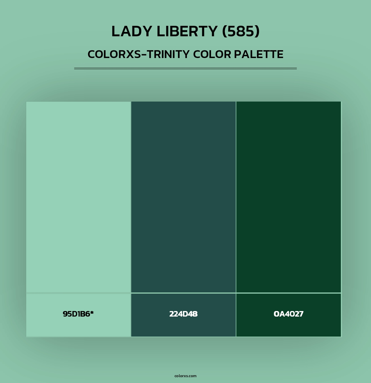 Lady Liberty (585) - Colorxs Trinity Palette