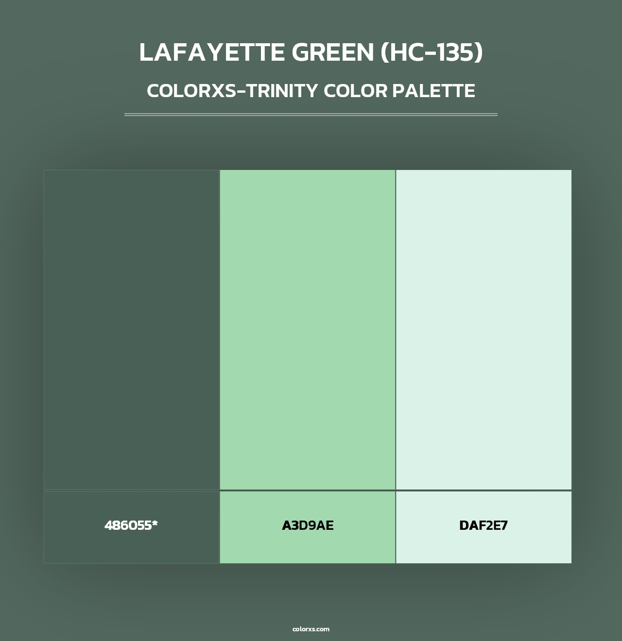 Lafayette Green (HC-135) - Colorxs Trinity Palette