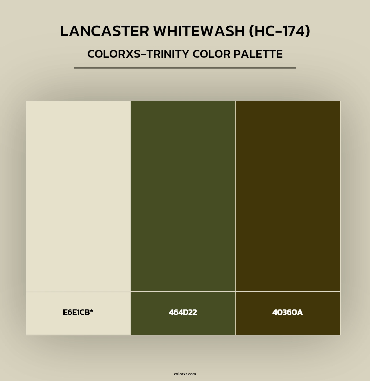 Lancaster Whitewash (HC-174) - Colorxs Trinity Palette