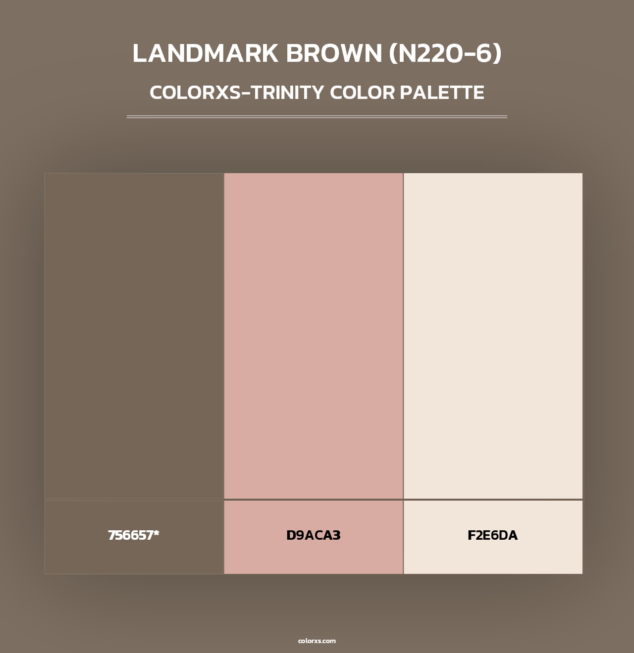 Landmark Brown (N220-6) - Colorxs Trinity Palette