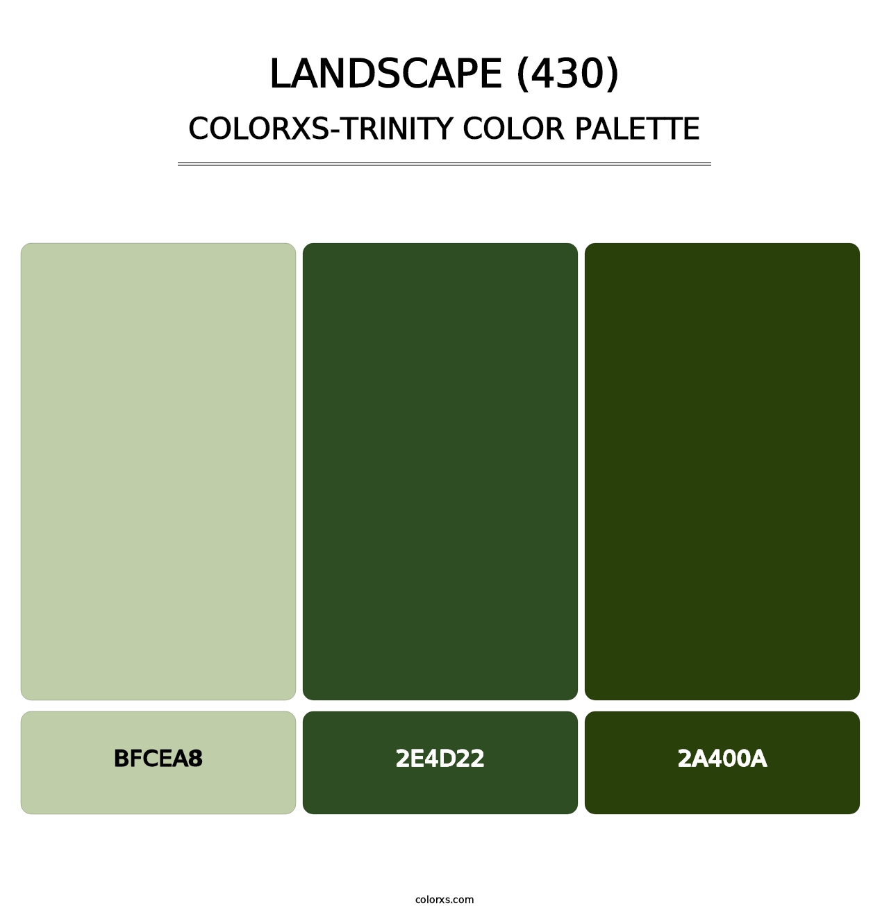 Landscape (430) - Colorxs Trinity Palette