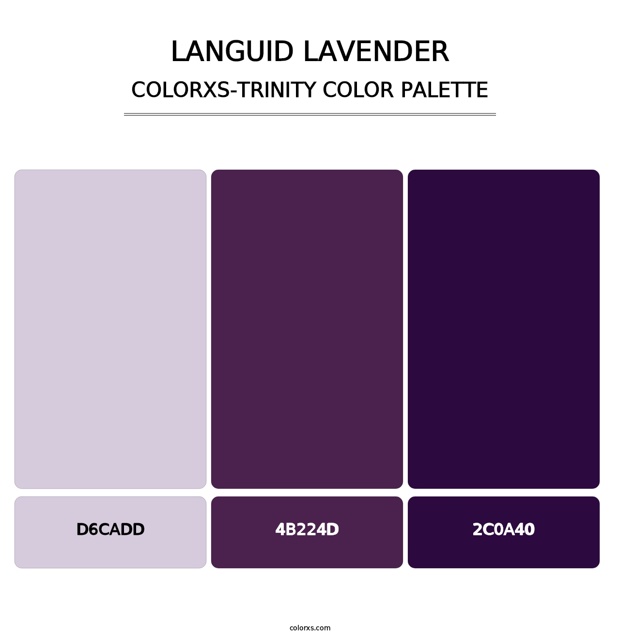 Languid Lavender - Colorxs Trinity Palette