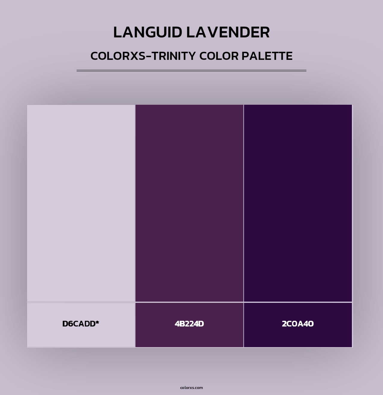Languid Lavender - Colorxs Trinity Palette