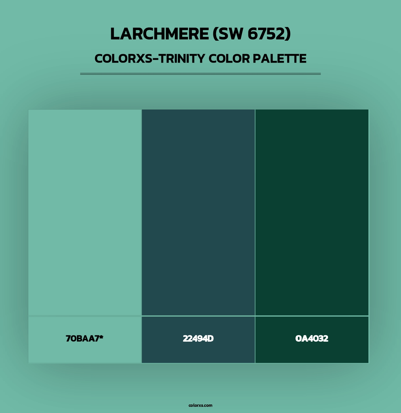 Larchmere (SW 6752) - Colorxs Trinity Palette