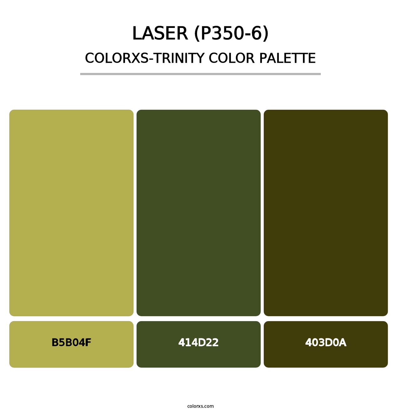 Laser (P350-6) - Colorxs Trinity Palette