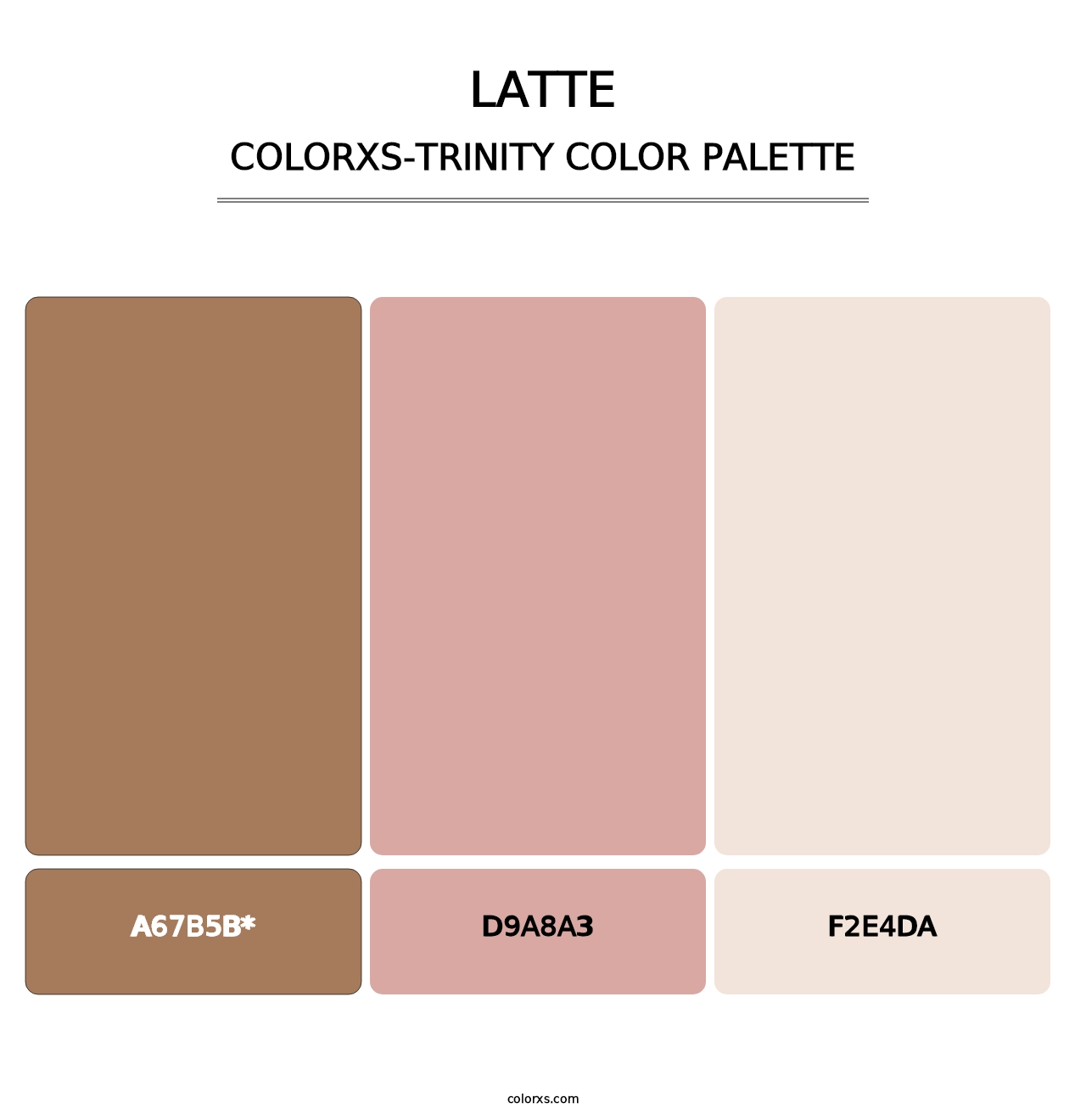 Latte - Colorxs Trinity Palette
