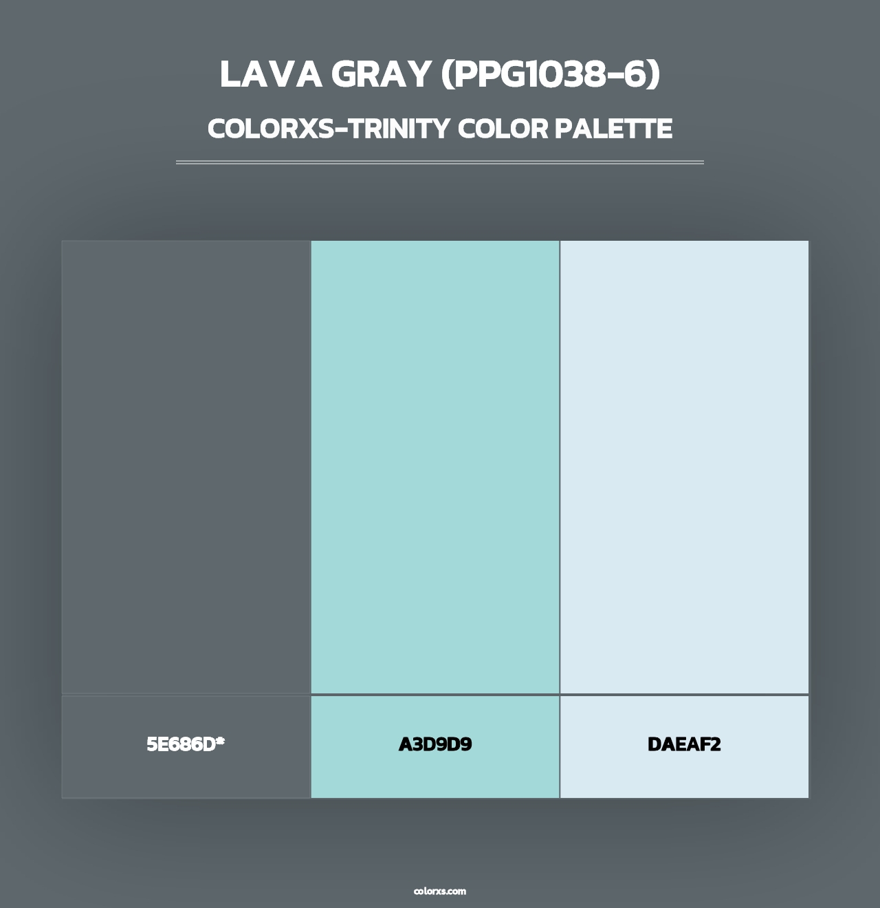 Lava Gray (PPG1038-6) - Colorxs Trinity Palette