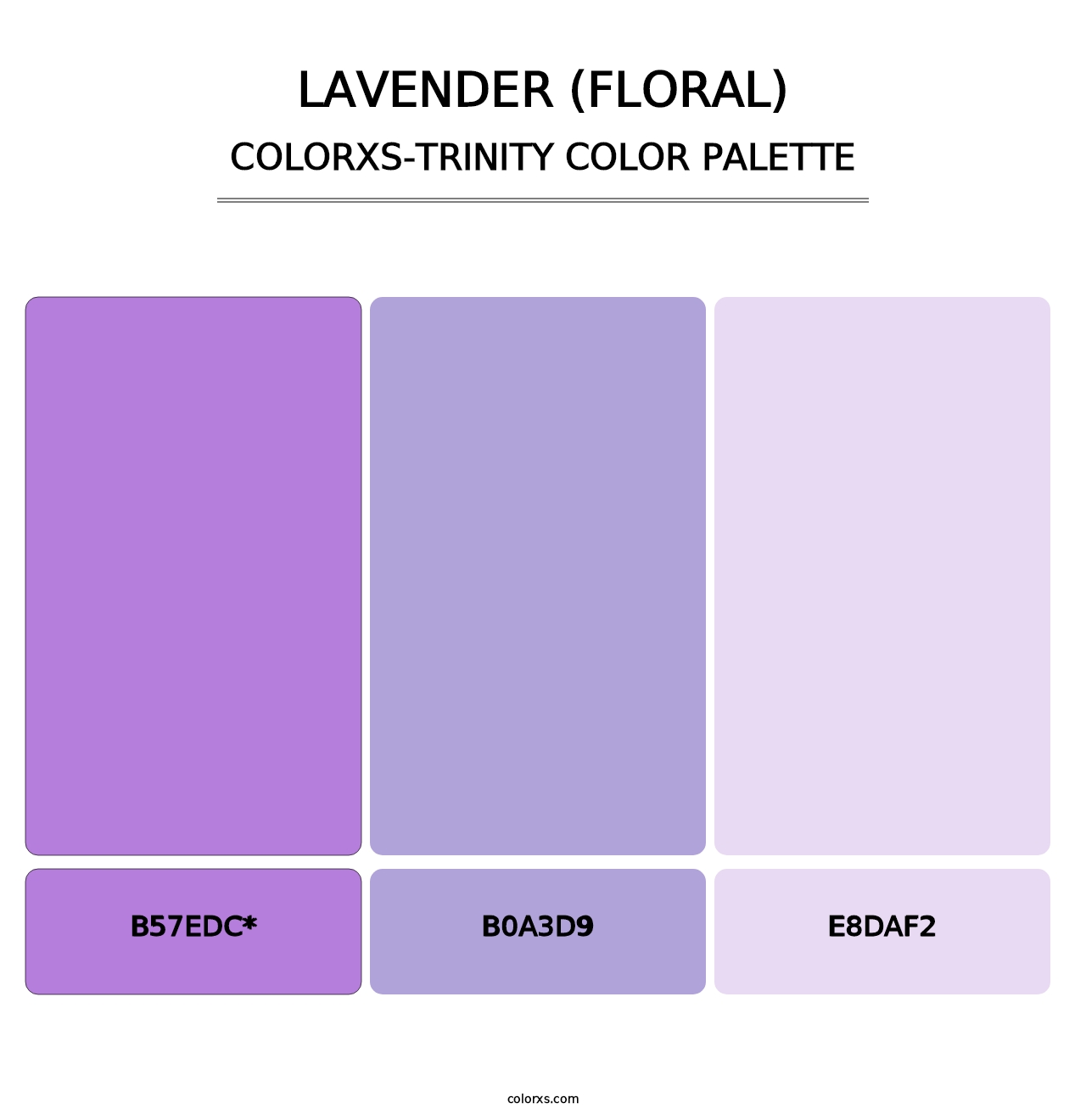 Lavender (Floral) - Colorxs Trinity Palette
