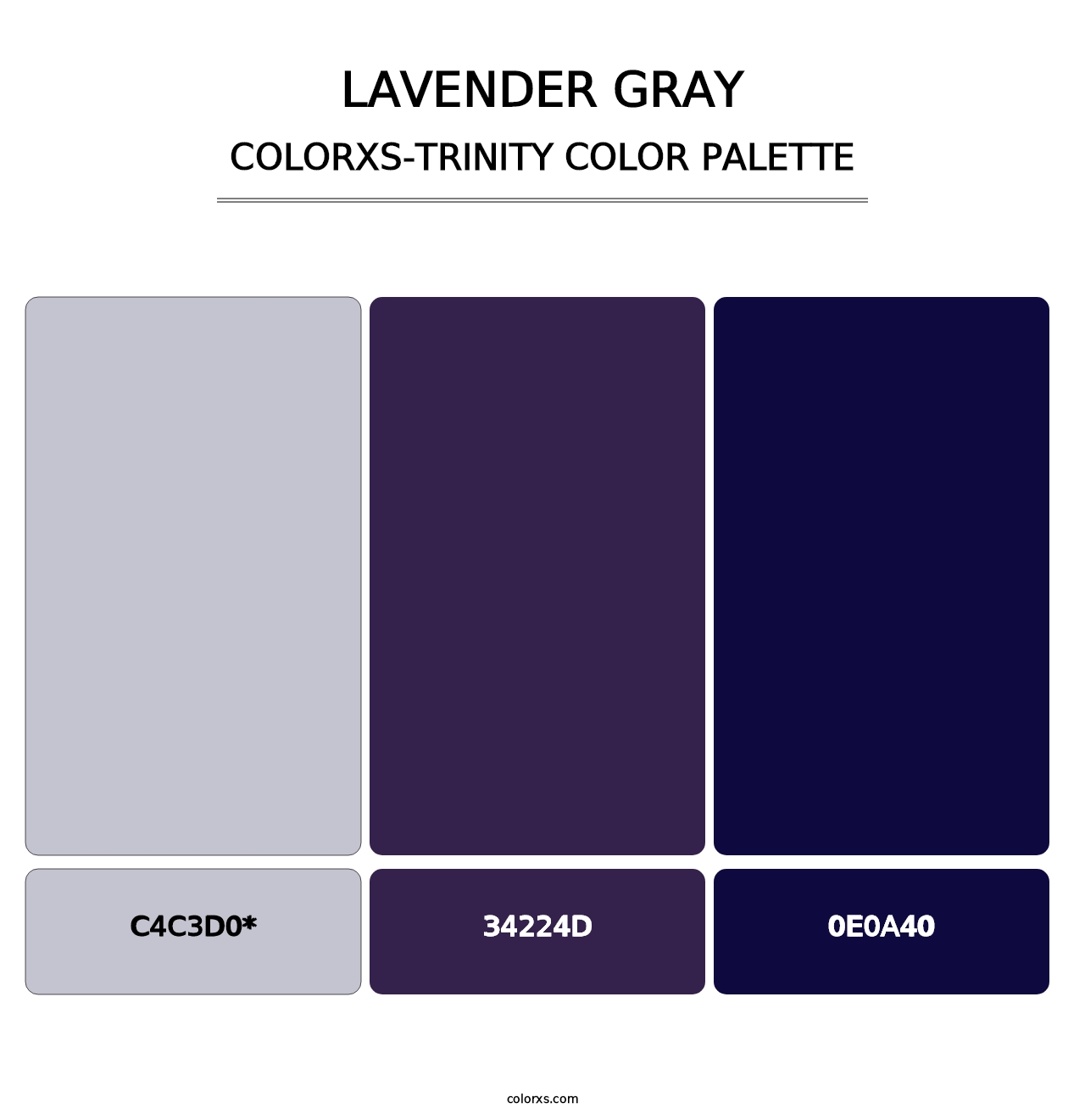Lavender Gray - Colorxs Trinity Palette
