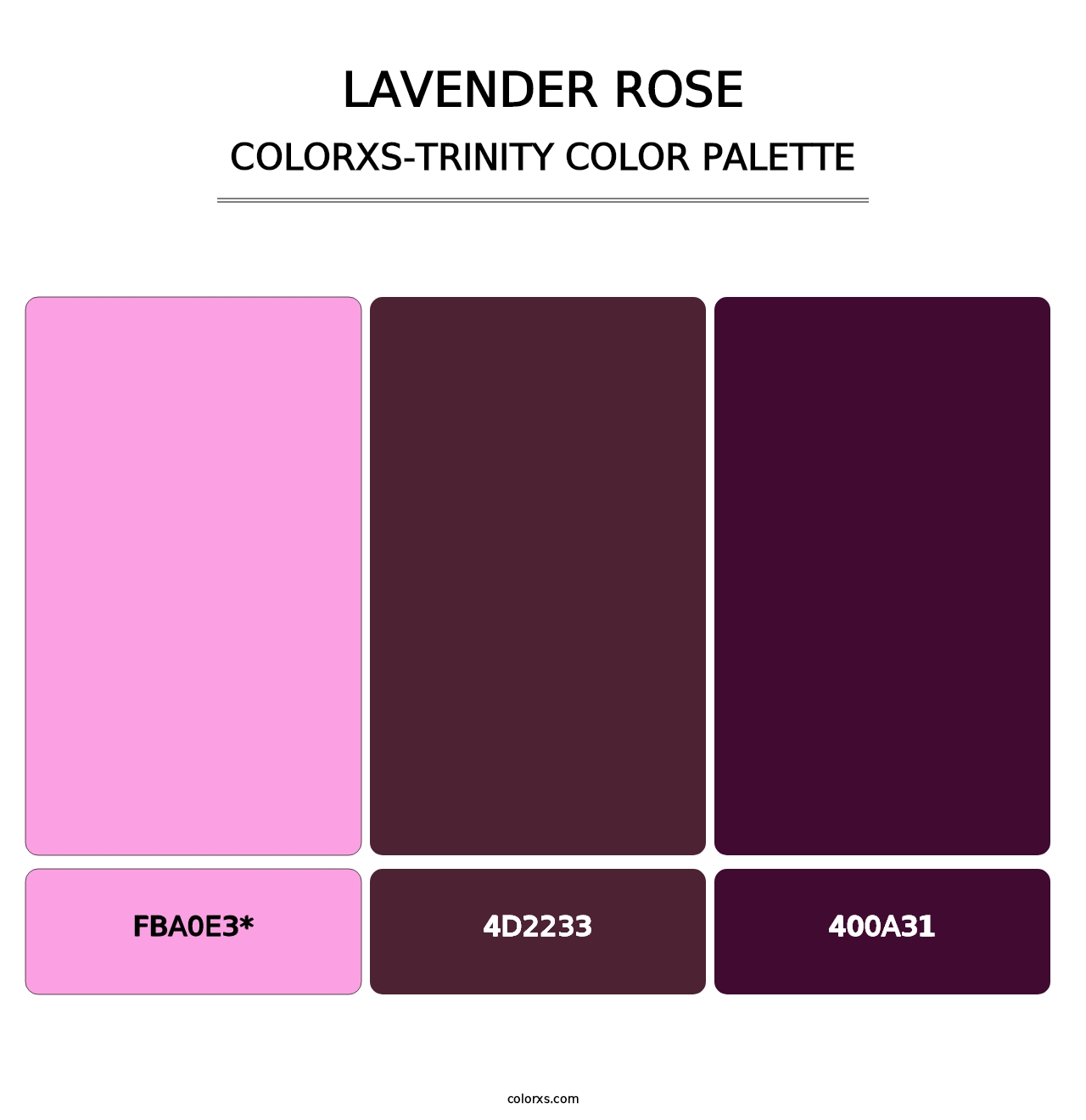 Lavender Rose - Colorxs Trinity Palette