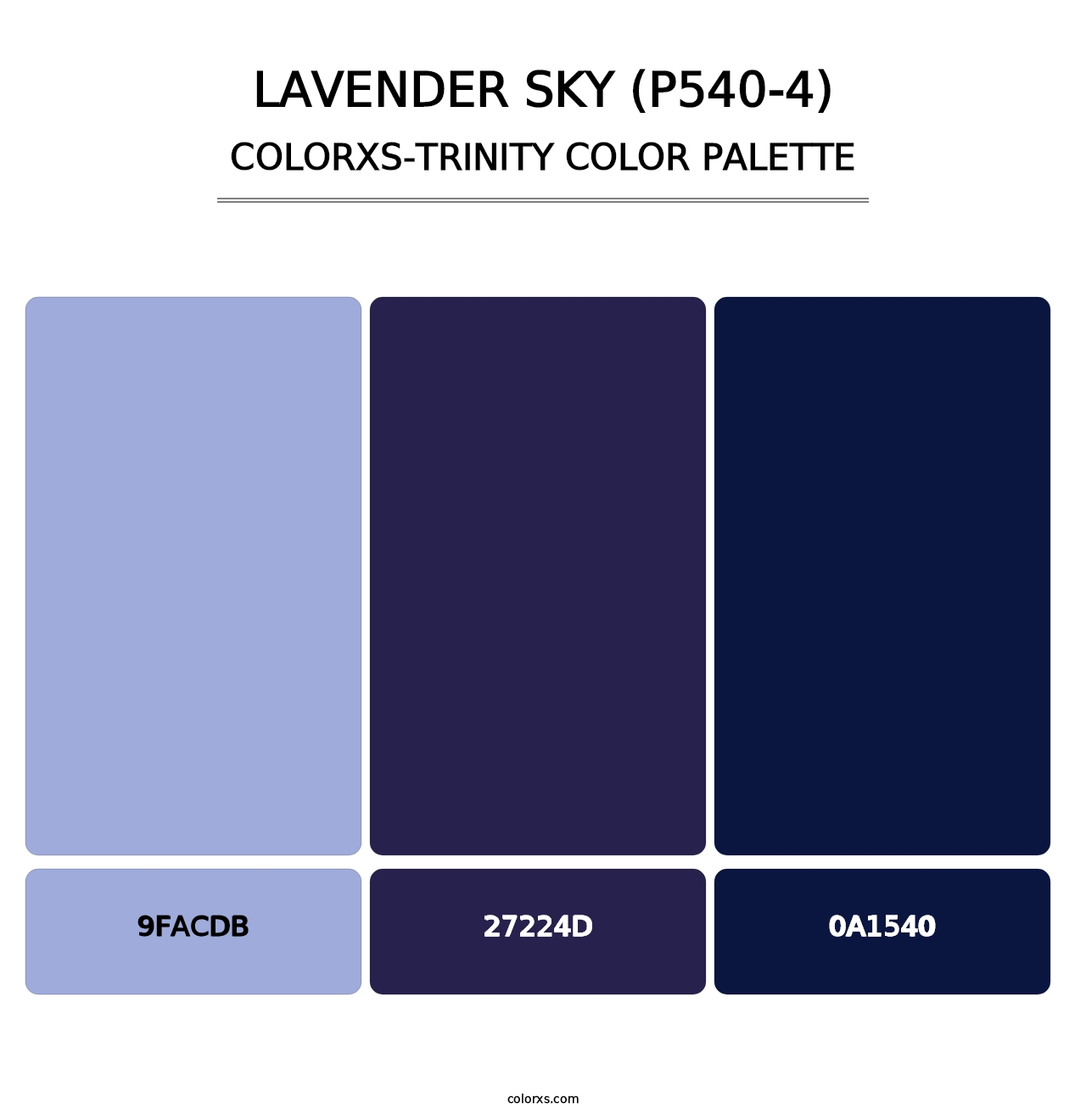 Lavender Sky (P540-4) - Colorxs Trinity Palette