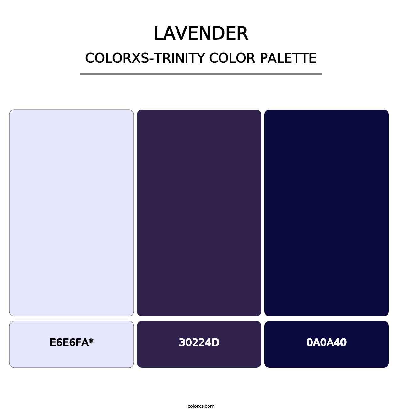Lavender - Colorxs Trinity Palette