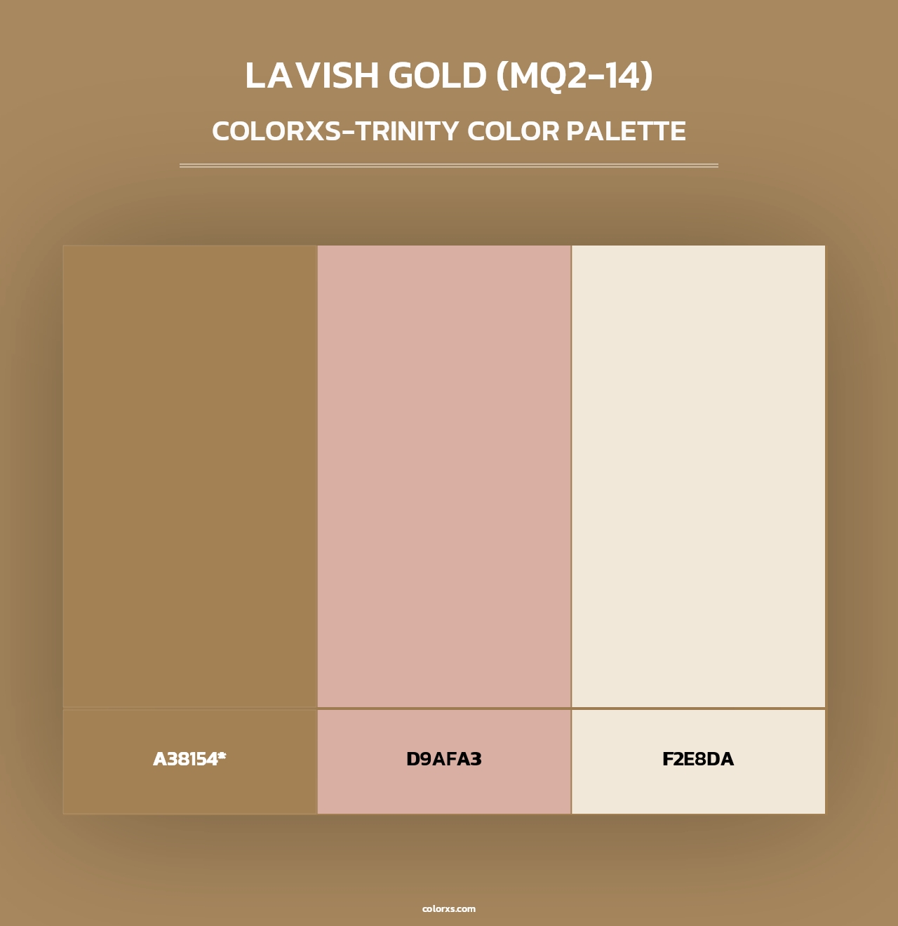 Lavish Gold (MQ2-14) - Colorxs Trinity Palette