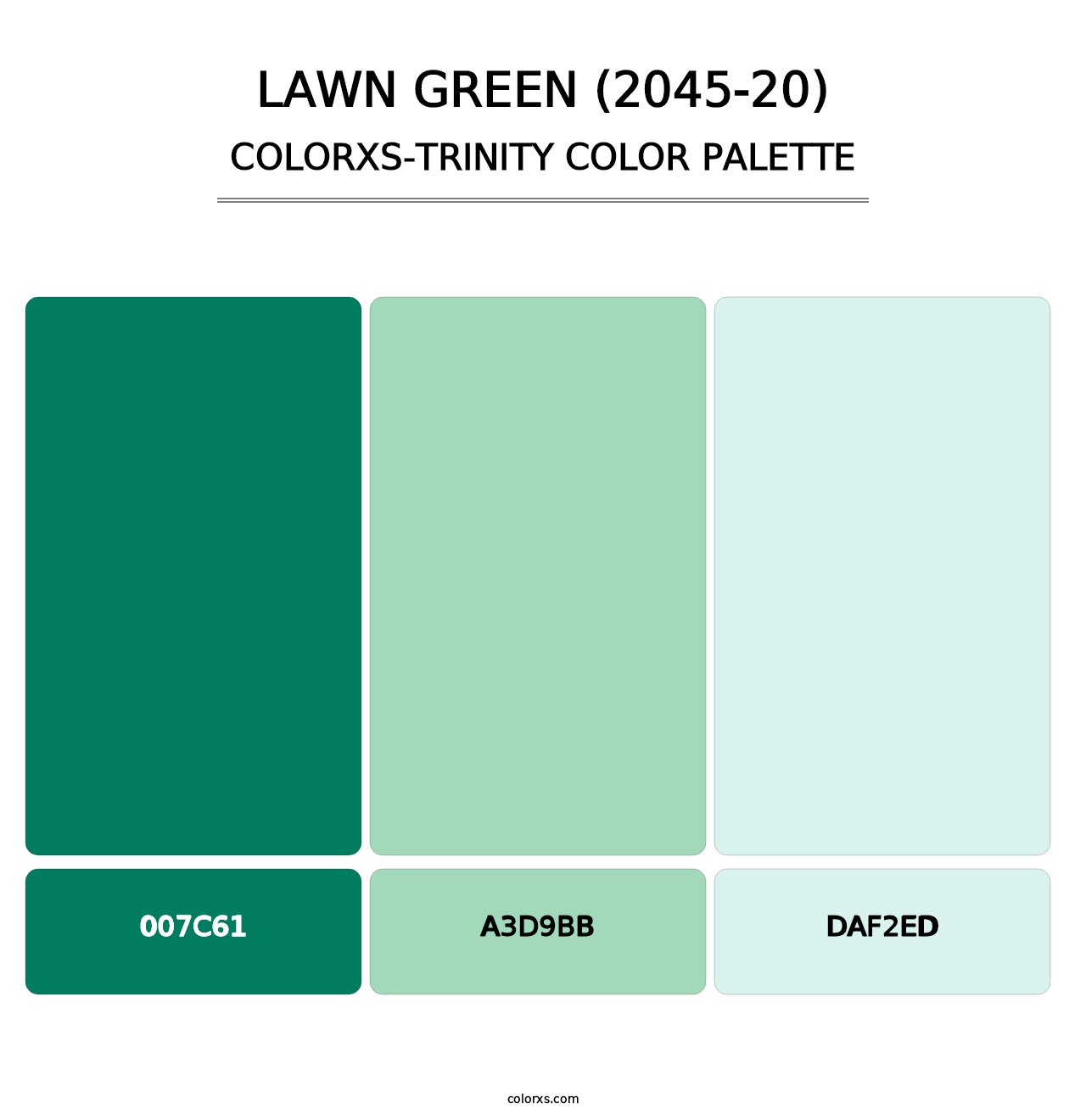 Lawn Green (2045-20) - Colorxs Trinity Palette