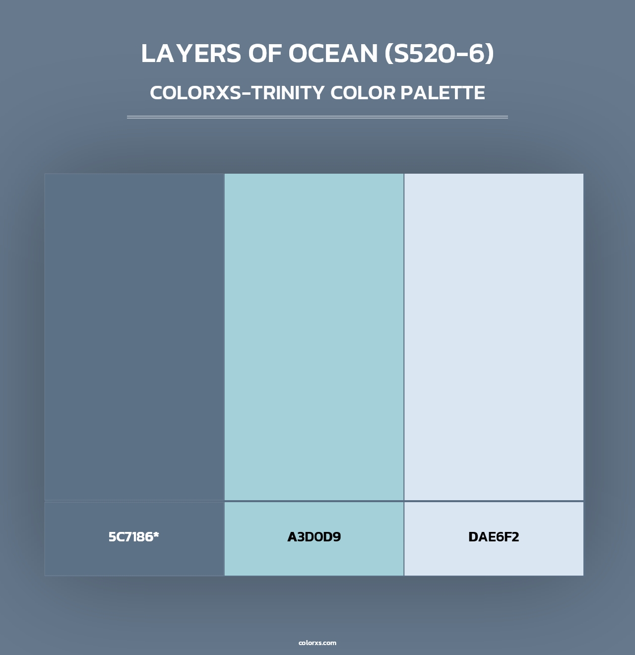 Layers Of Ocean (S520-6) - Colorxs Trinity Palette