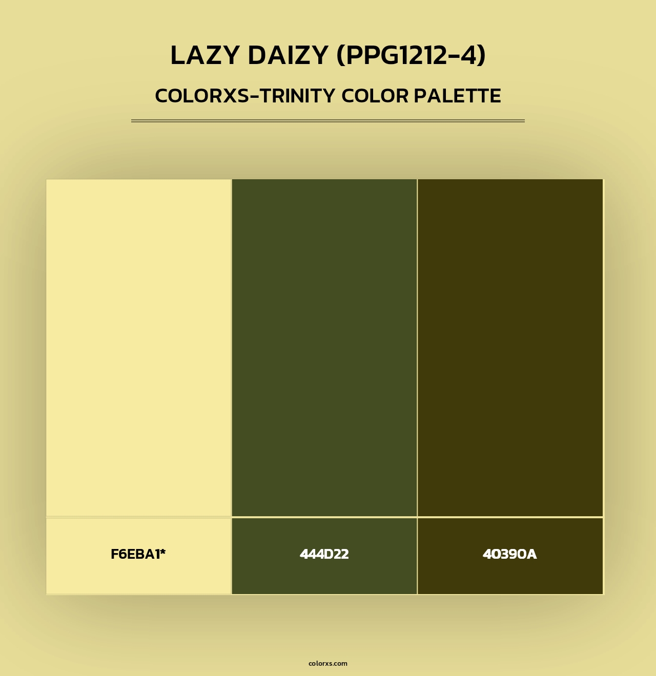 Lazy Daizy (PPG1212-4) - Colorxs Trinity Palette