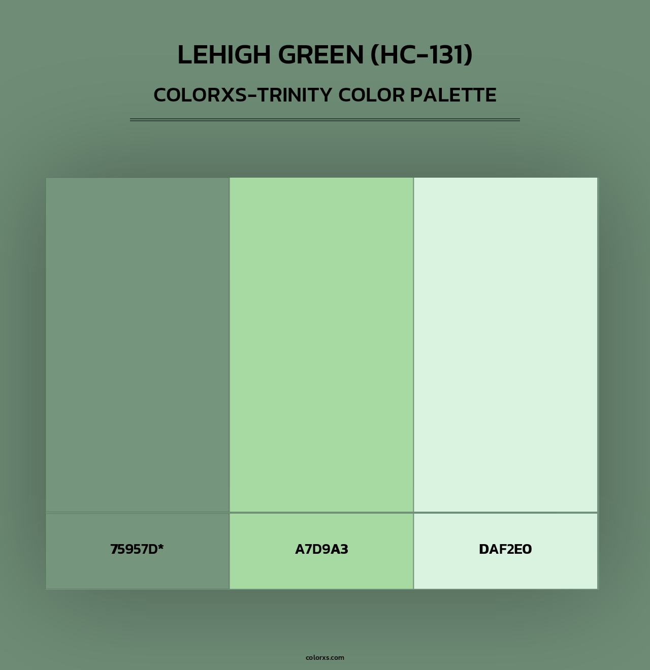 Lehigh Green (HC-131) - Colorxs Trinity Palette