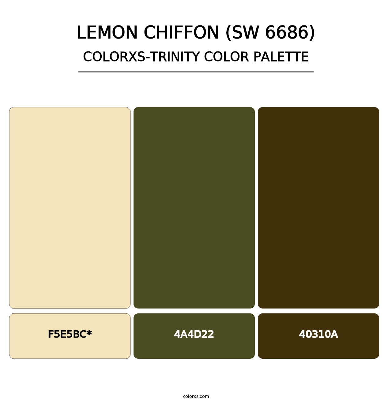 Lemon Chiffon (SW 6686) - Colorxs Trinity Palette