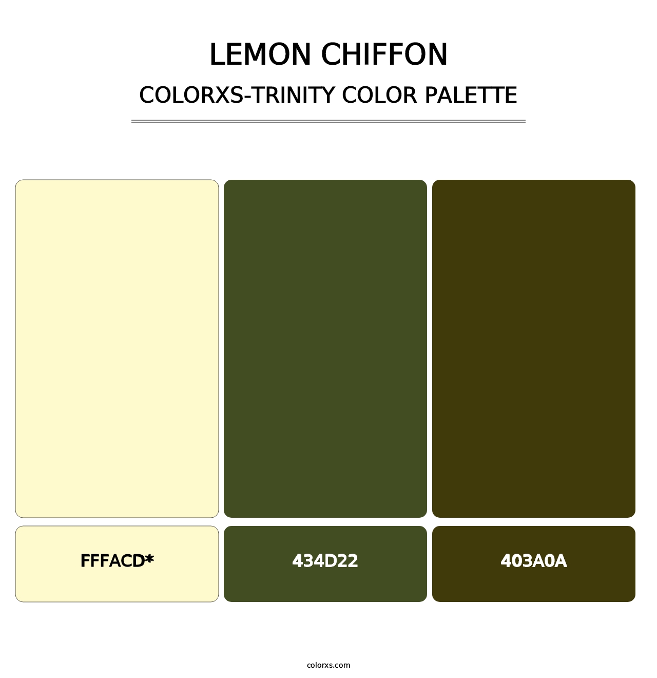 Lemon Chiffon - Colorxs Trinity Palette