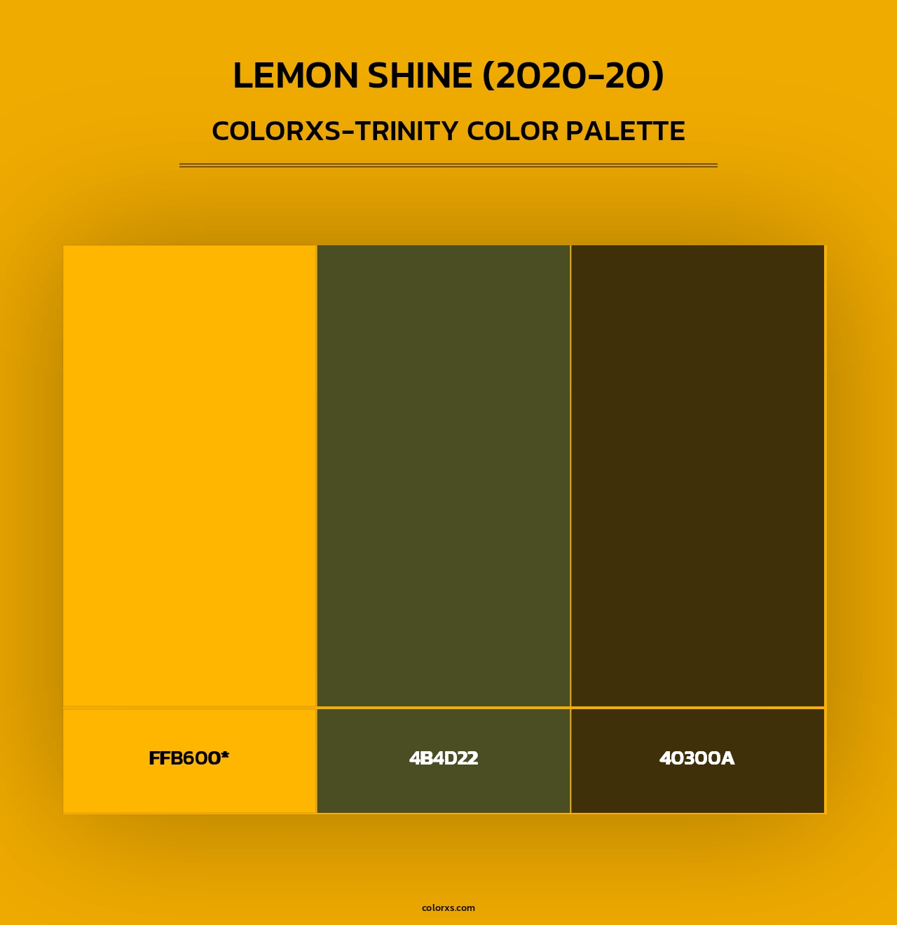 Lemon Shine (2020-20) - Colorxs Trinity Palette