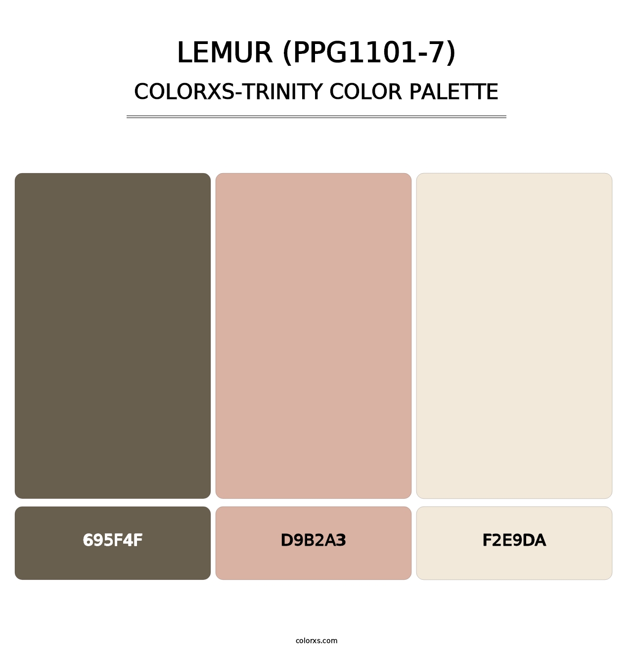 Lemur (PPG1101-7) - Colorxs Trinity Palette