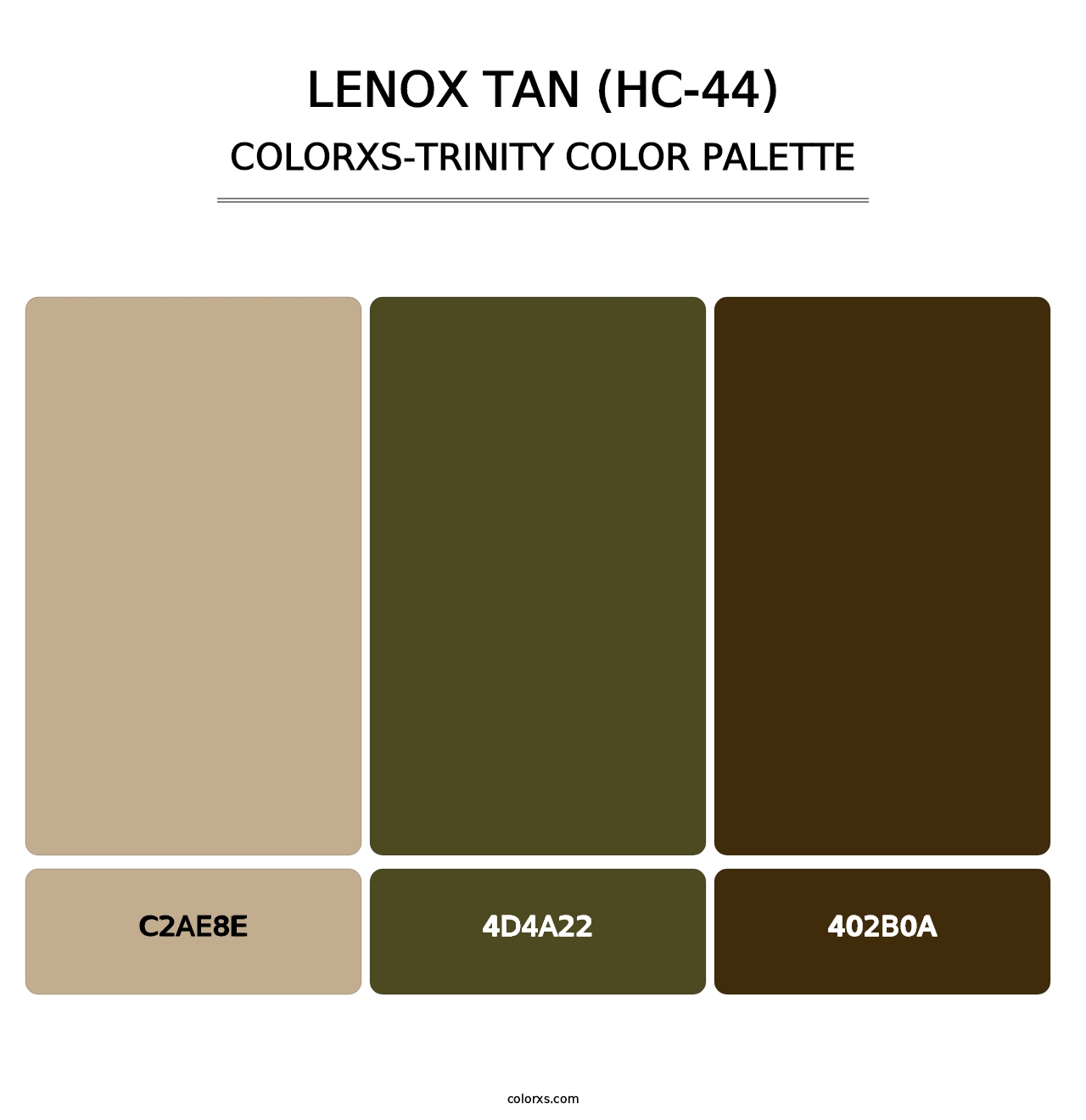 Lenox Tan (HC-44) - Colorxs Trinity Palette