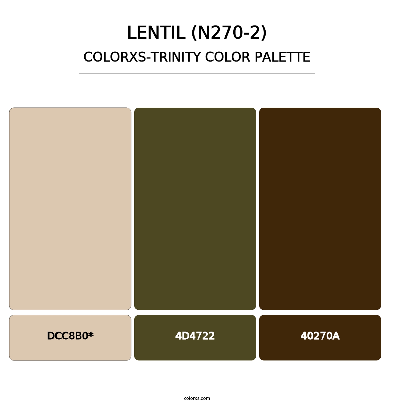 Lentil (N270-2) - Colorxs Trinity Palette