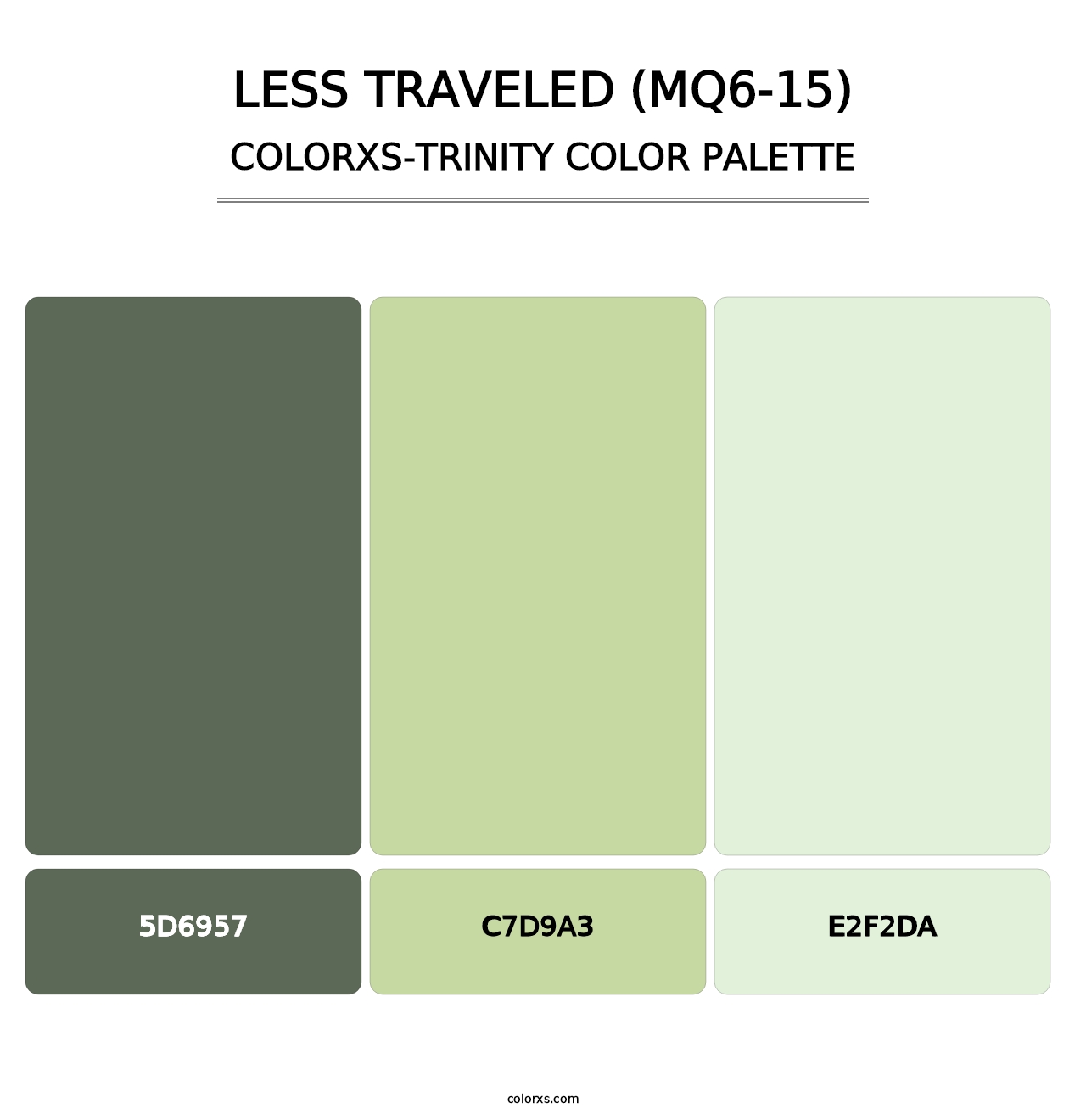 Less Traveled (MQ6-15) - Colorxs Trinity Palette