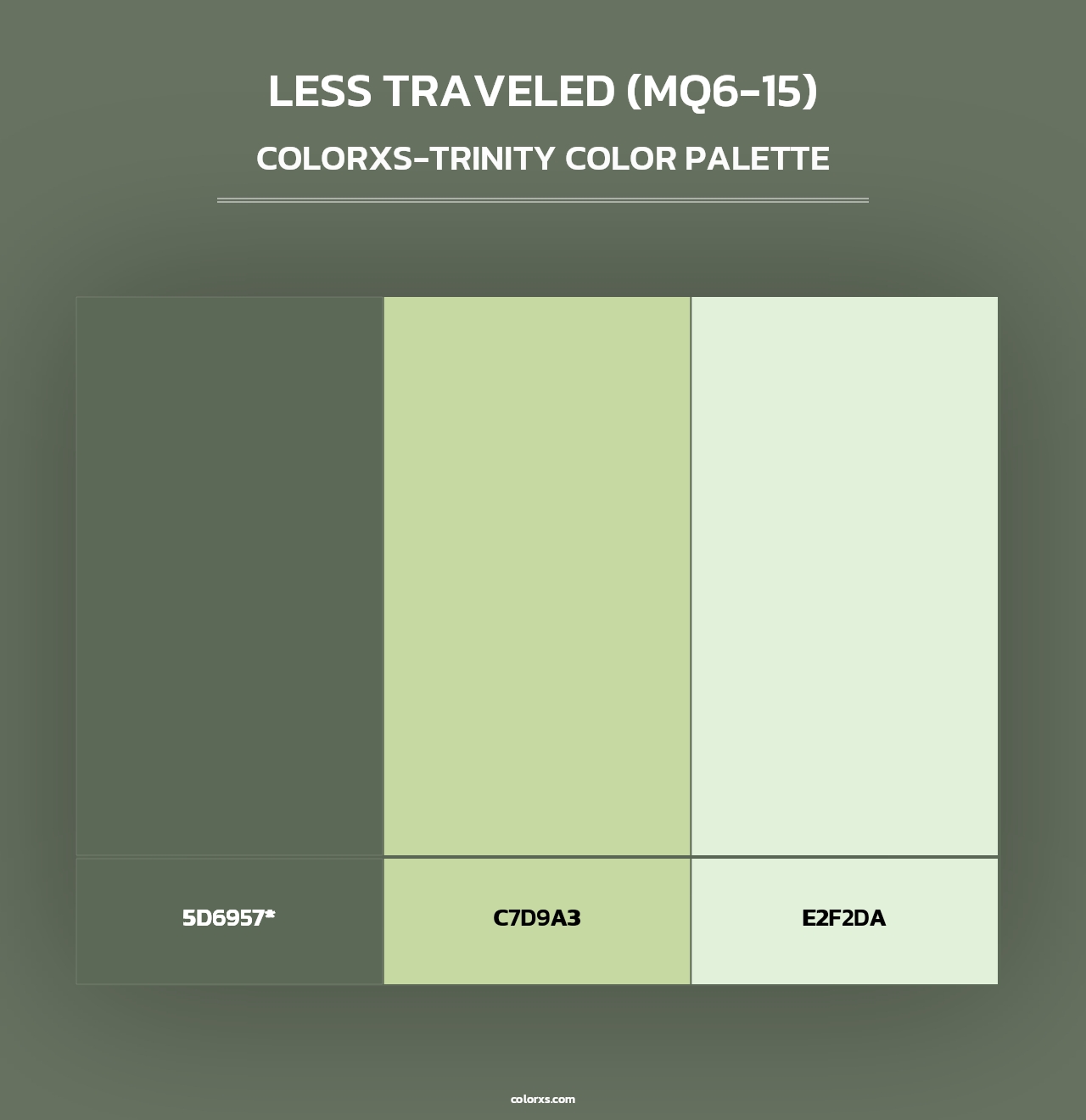 Less Traveled (MQ6-15) - Colorxs Trinity Palette