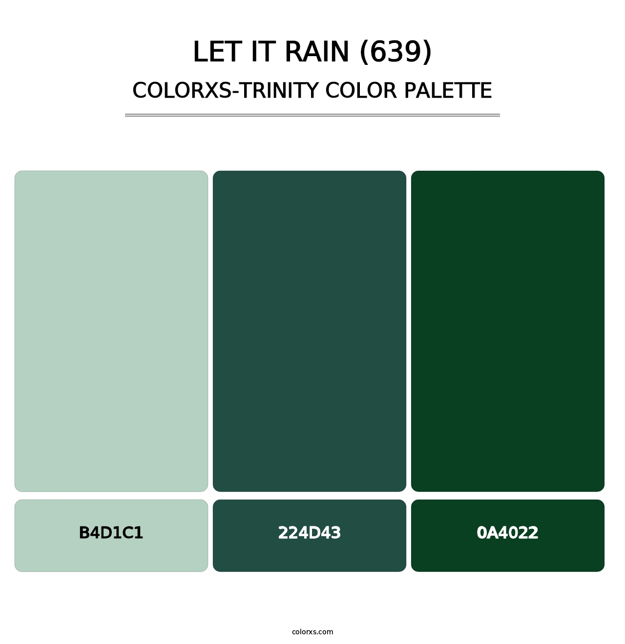 Let It Rain (639) - Colorxs Trinity Palette