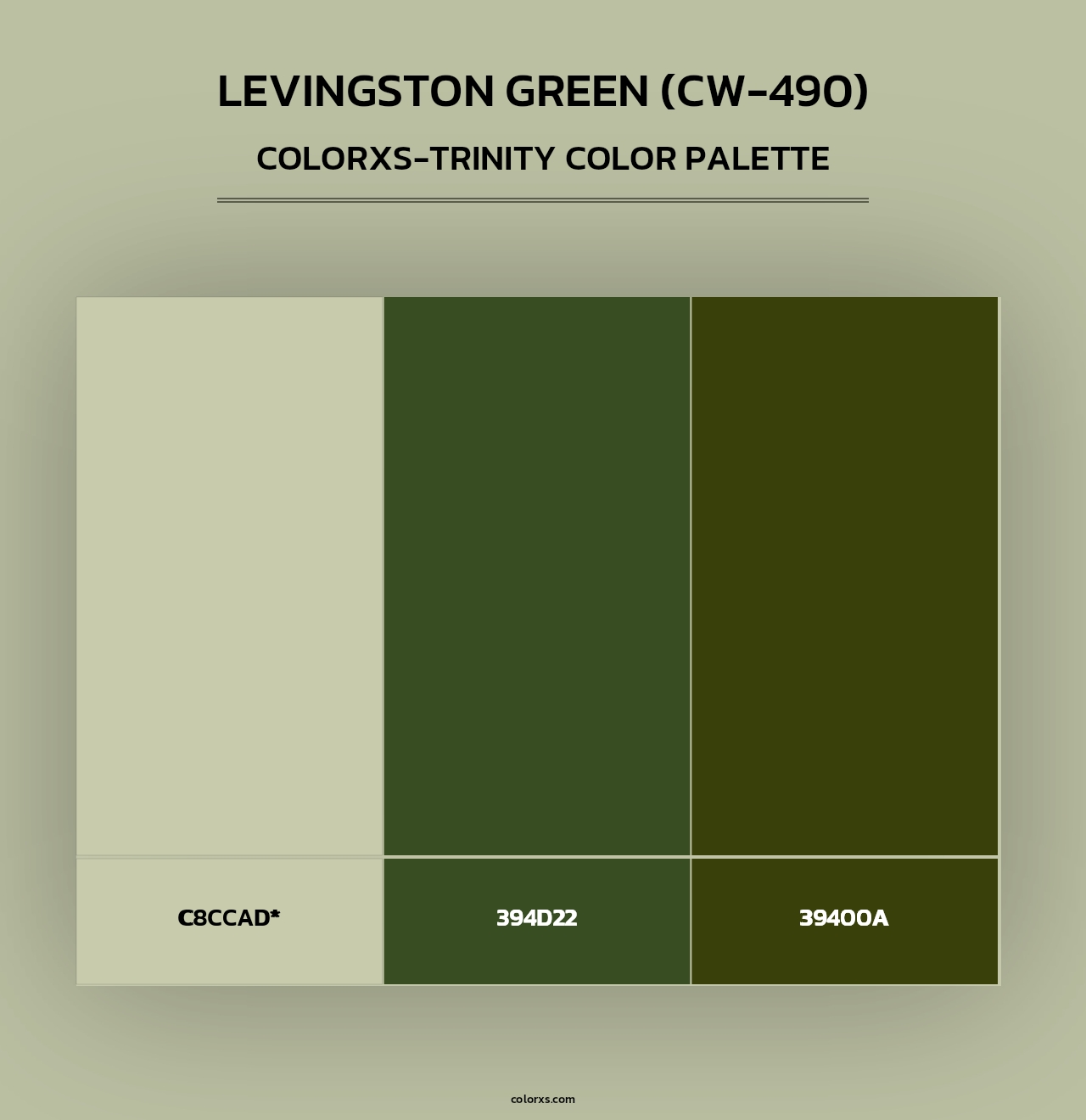 Levingston Green (CW-490) - Colorxs Trinity Palette