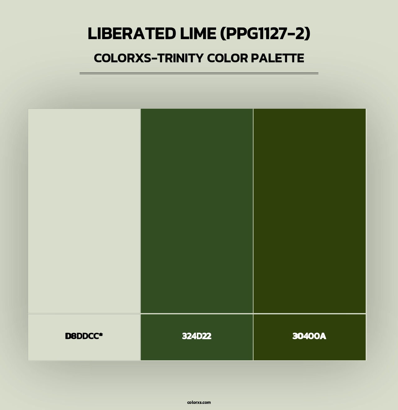 Liberated Lime (PPG1127-2) - Colorxs Trinity Palette