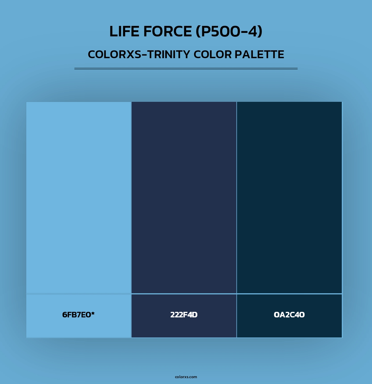 Life Force (P500-4) - Colorxs Trinity Palette