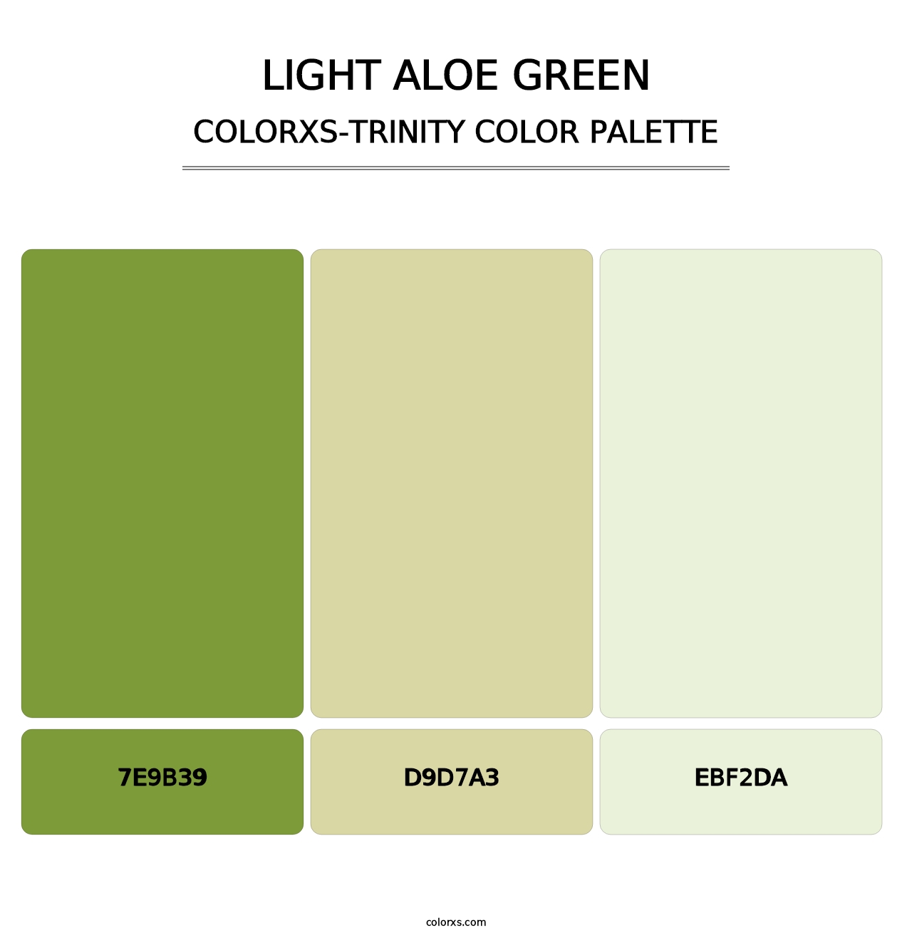 Light Aloe Green - Colorxs Trinity Palette