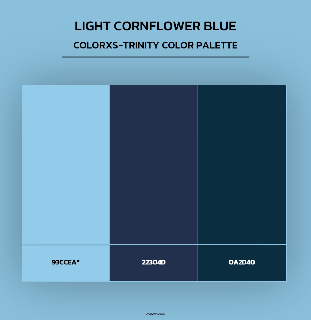 Light Cornflower Blue - Colorxs Trinity Palette