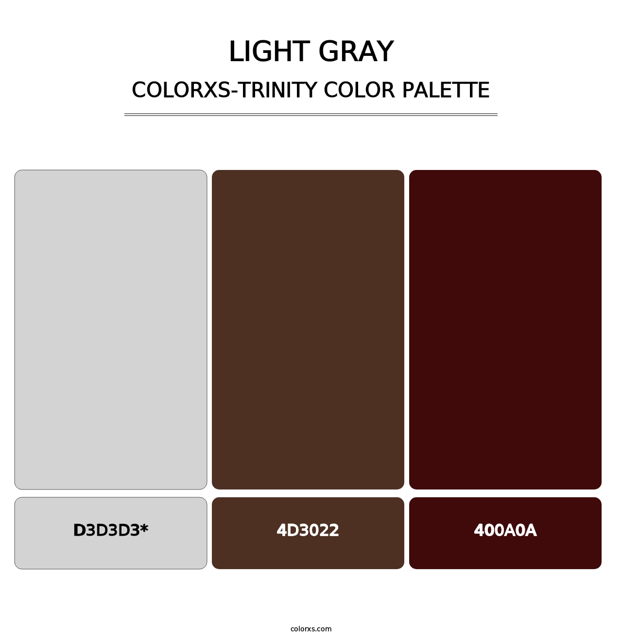 Light Gray - Colorxs Trinity Palette