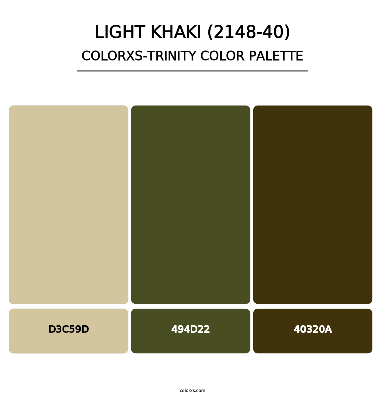 Light Khaki (2148-40) - Colorxs Trinity Palette