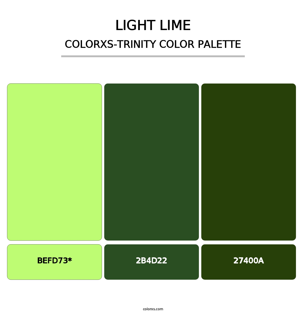 Light Lime - Colorxs Trinity Palette
