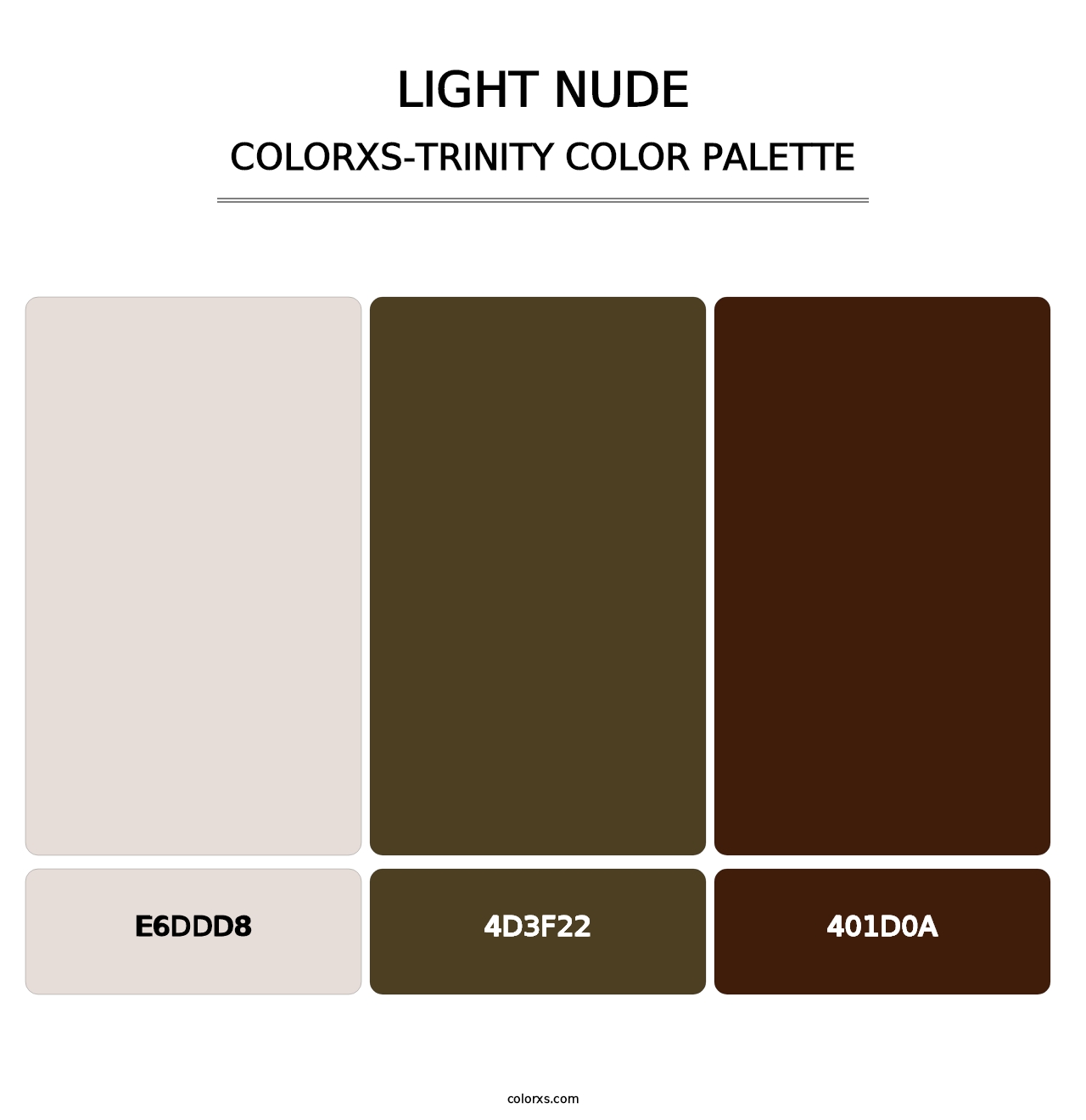 Light Nude - Colorxs Trinity Palette