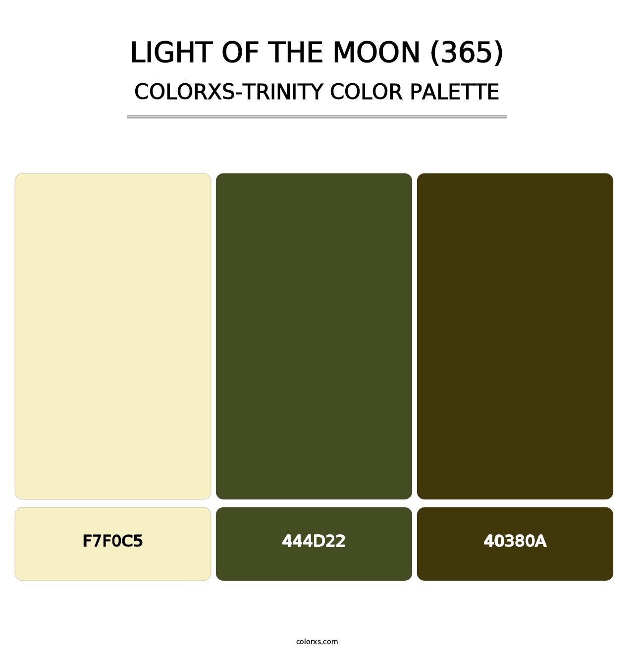Light of the Moon (365) - Colorxs Trinity Palette