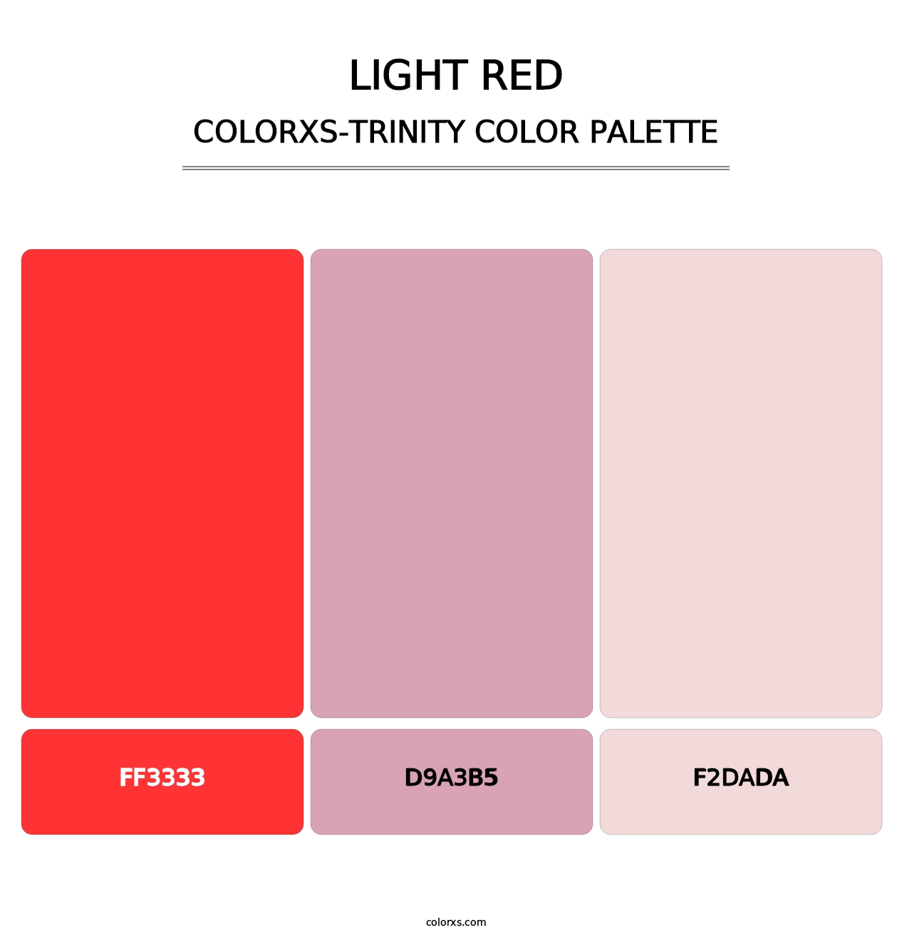 Light Red - Colorxs Trinity Palette