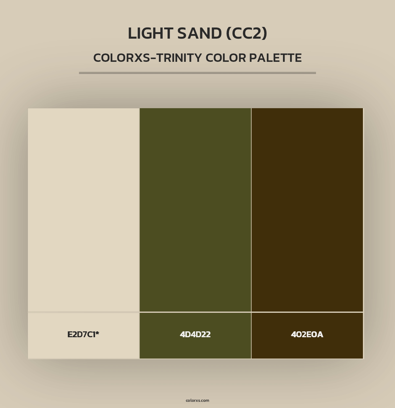 Light Sand (CC2) - Colorxs Trinity Palette