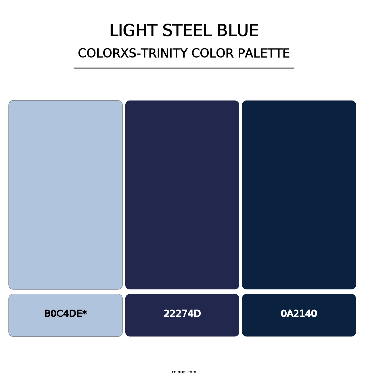 Light Steel Blue - Colorxs Trinity Palette
