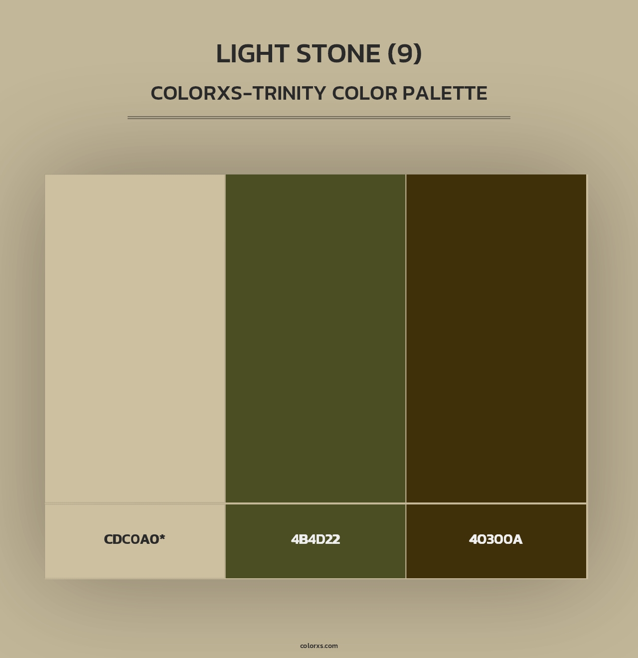 Light Stone (9) - Colorxs Trinity Palette